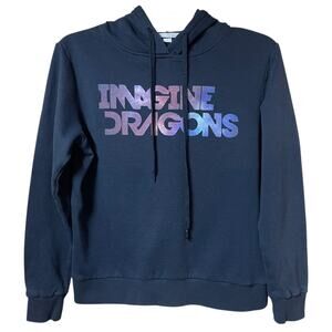 Imagine Dragons Graphic Hoodie Black – Youth L Fits Women’s XS/S Band Pullover